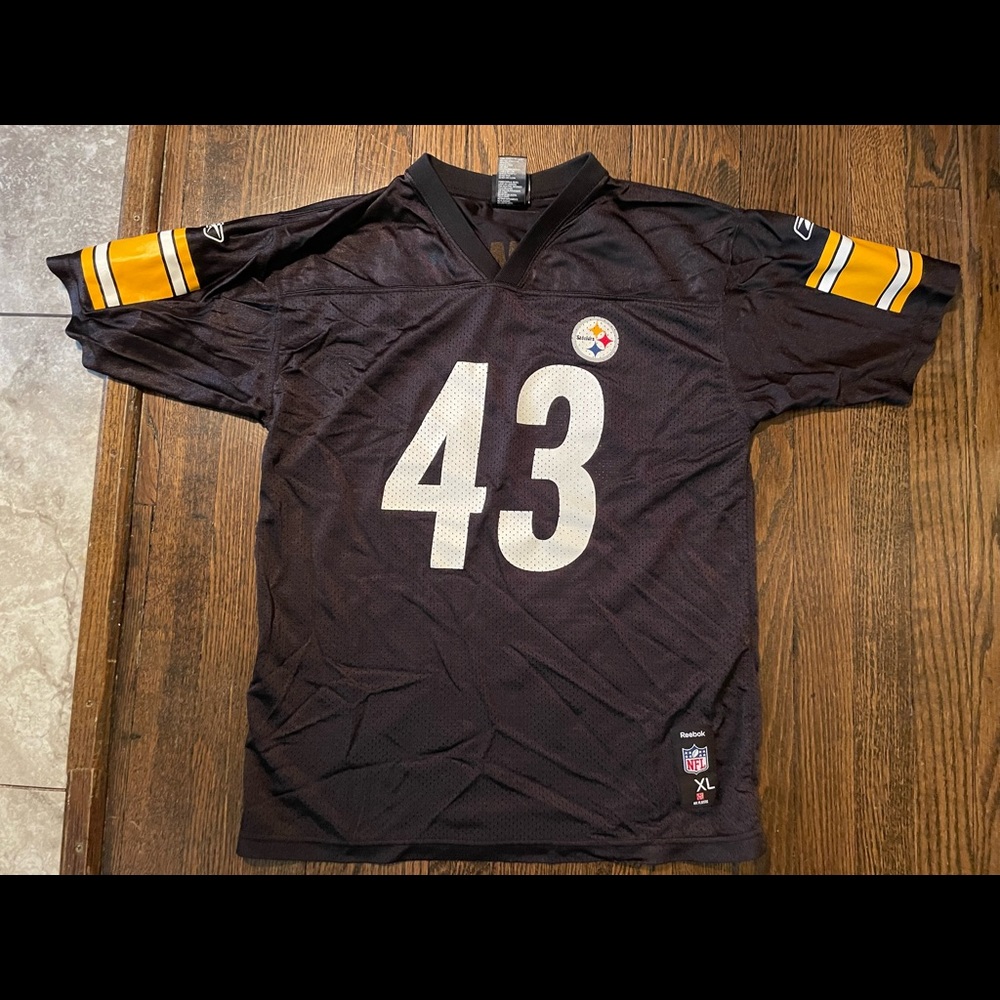 Troy Polamalu Pittsburgh Steelers Youth XL NFL Reebok Football Jersey